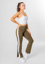 Legging évasé à rayures Motion