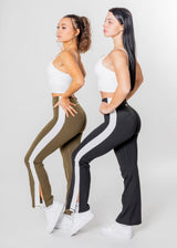 Legging évasé à rayures Motion