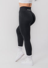 V-Waist Scrunch Leggings (Black M Vorbestellung: Lieferzeit ca. 2-3 Wochen)
