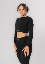 Haut côtelé LUXE à manches longues