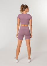 Ensemble d'été WAVE côtelé (short + t-shirt)