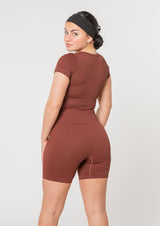 Ensemble d'été WAVE côtelé (short + t-shirt)