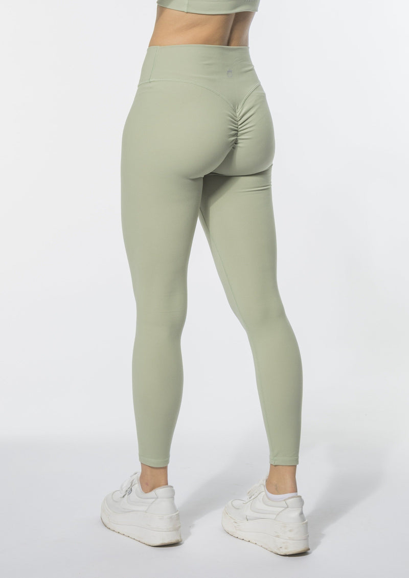 NEW Product ALERT ✨ Soft Scrunch Butt Leggings will be available online at  11 am EST! Left is the Peach color, right is the Pistachio!
