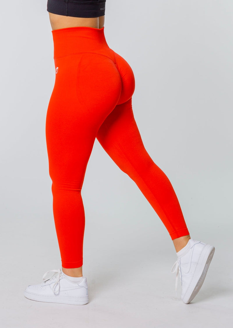 Orange Scrunch Leggings