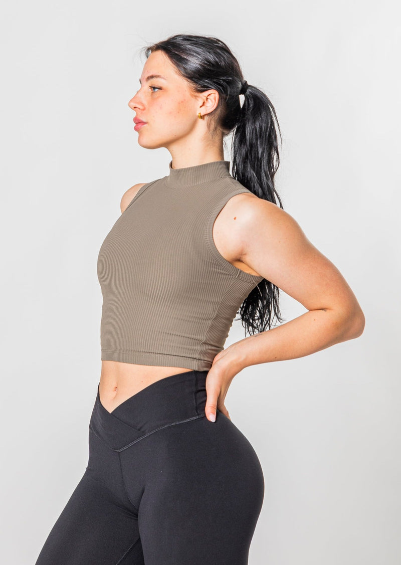 [PRÉCISION] NOBLE Ribbed Crop Top