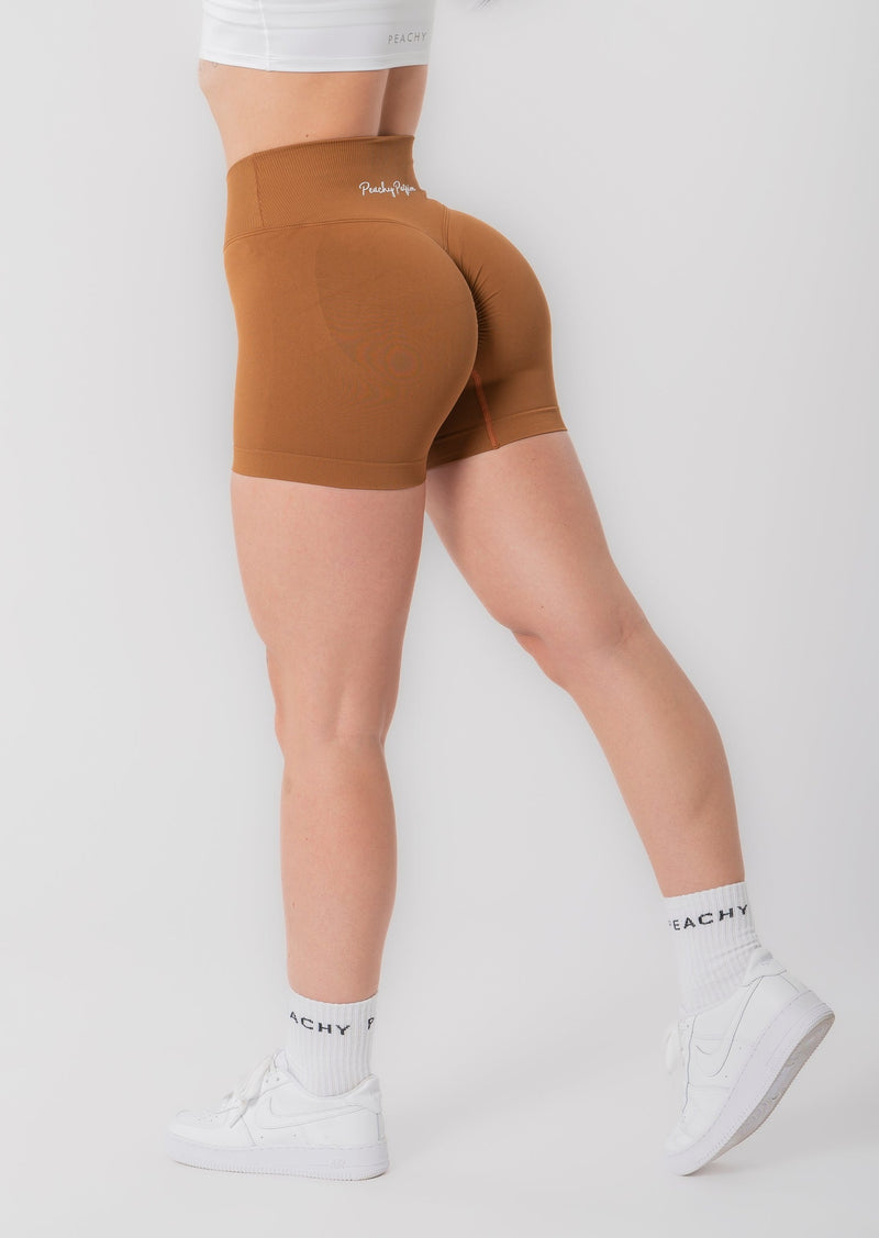 V-Waist Scrunch Shorts (Couleur Black PRÉCISION)