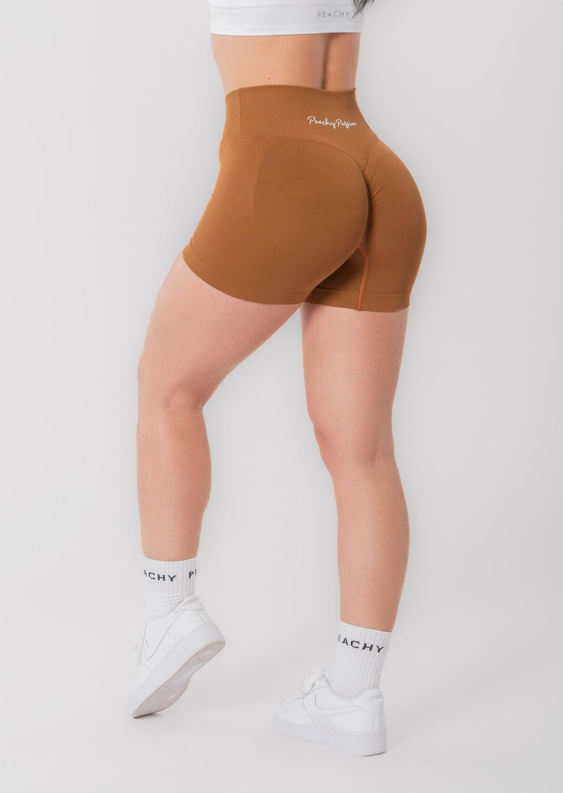 V-Waist Scrunch Shorts (Couleur Black PRÉCISION)