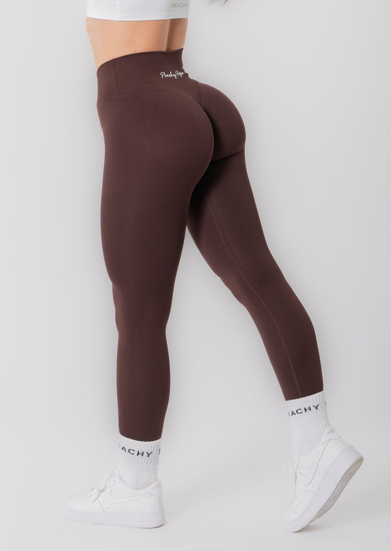 [Leggings con vita a V e arricciature