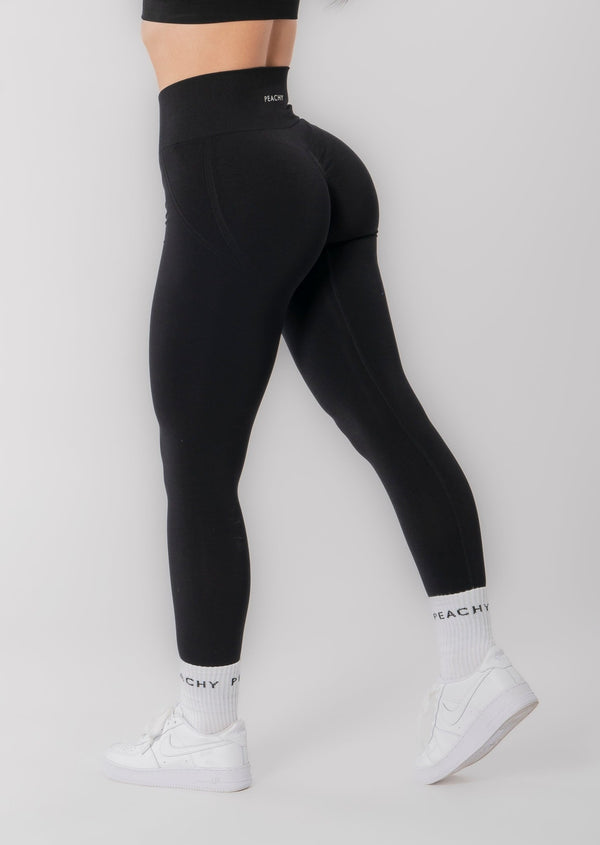 Leggings senza cuciture TRANSFORM [Colore nero PRE-ORDINE]