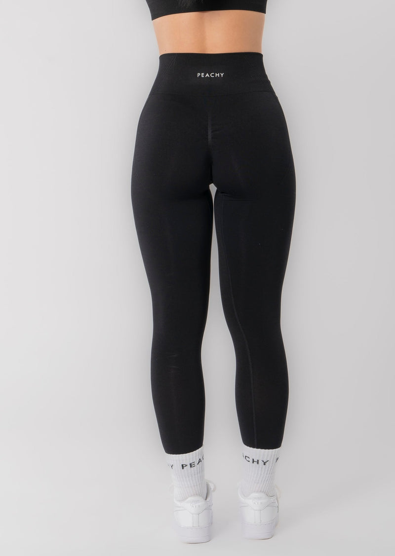 Leggings senza cuciture TRANSFORM [Colore nero PRE-ORDINE]