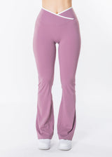 Contrast Sculpt Flared Leggings