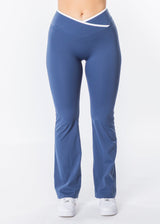 Contrast Sculpt Flared Leggings