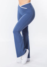Contrast Sculpt Flared Leggings