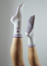 Pilates Socks - Lavender Bloom