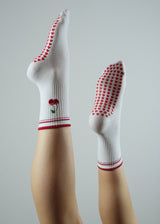 Pilates Socks - Cherry Red