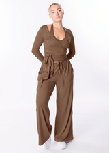 AVELINE Ballett Wrap Set 3Tlg (Pants+Top+Ballett Wrap)