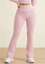 Ballet Ruffle Flared Leggings