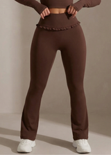 Ballet Ruffle Flared Leggings