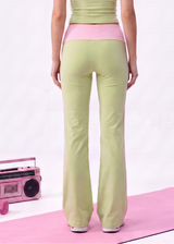 COTTON Foldover Flared Pants