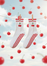 GESCHENK Pilates Socks - Cherry Red