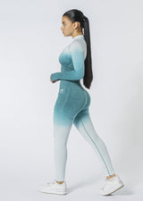 Ombre Langarm Set (Leggings und Langarmshirt)