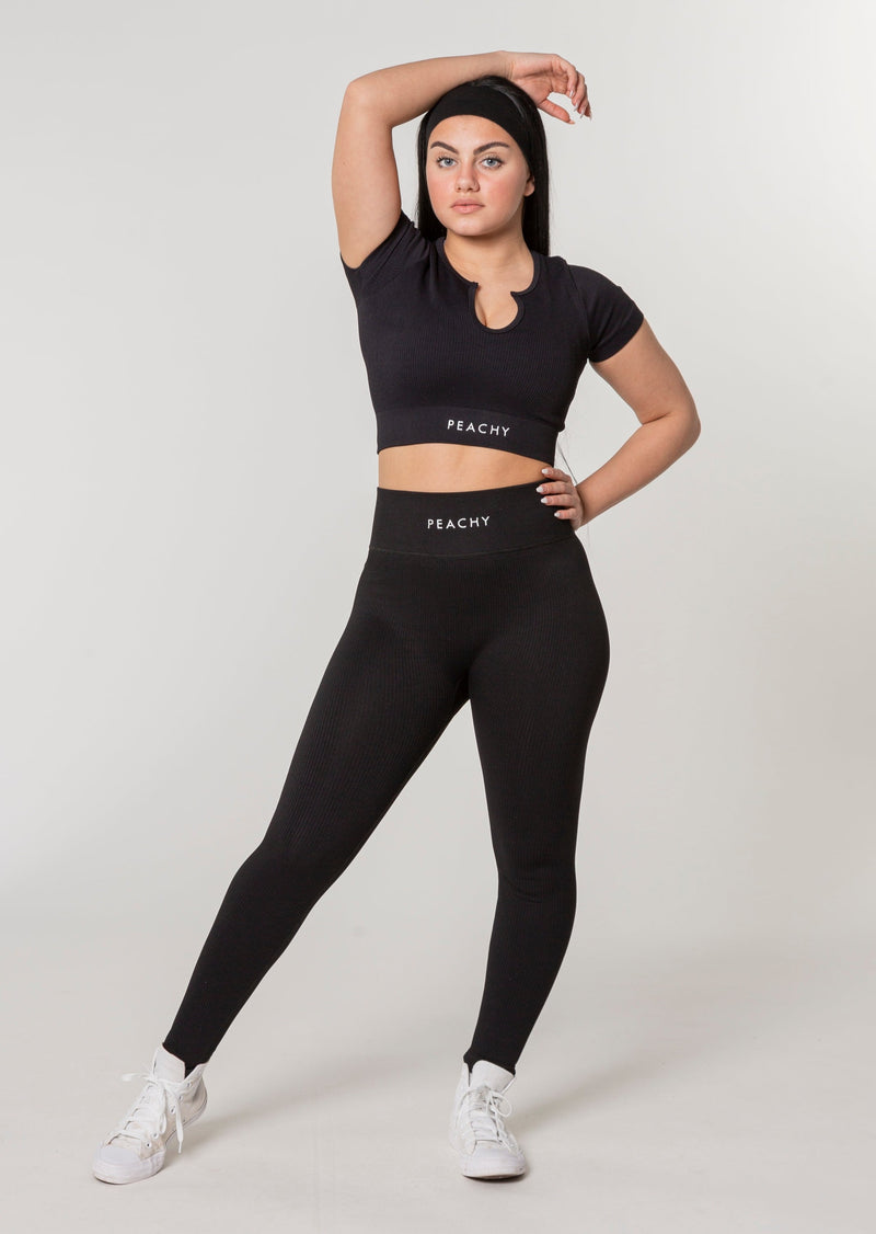 Ribbed LUXE Set (Leggings + T-shirt)